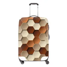 3D Grey Printing Suitcase Accessories For Men Luggage Protective Cover To Suitcase Boys Luggage Waterpoof Cover for 222426inch