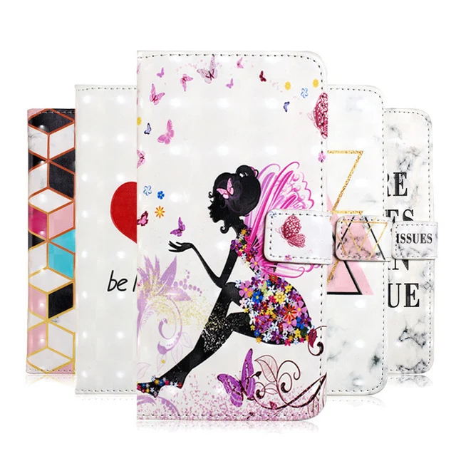 

Leather Case for Fundas Samsung Galaxy A7 2018 Case Cover For Coque Samsung A6 Plus 2018 A8 2018 3D Marble Flip Wallet Phone Bag