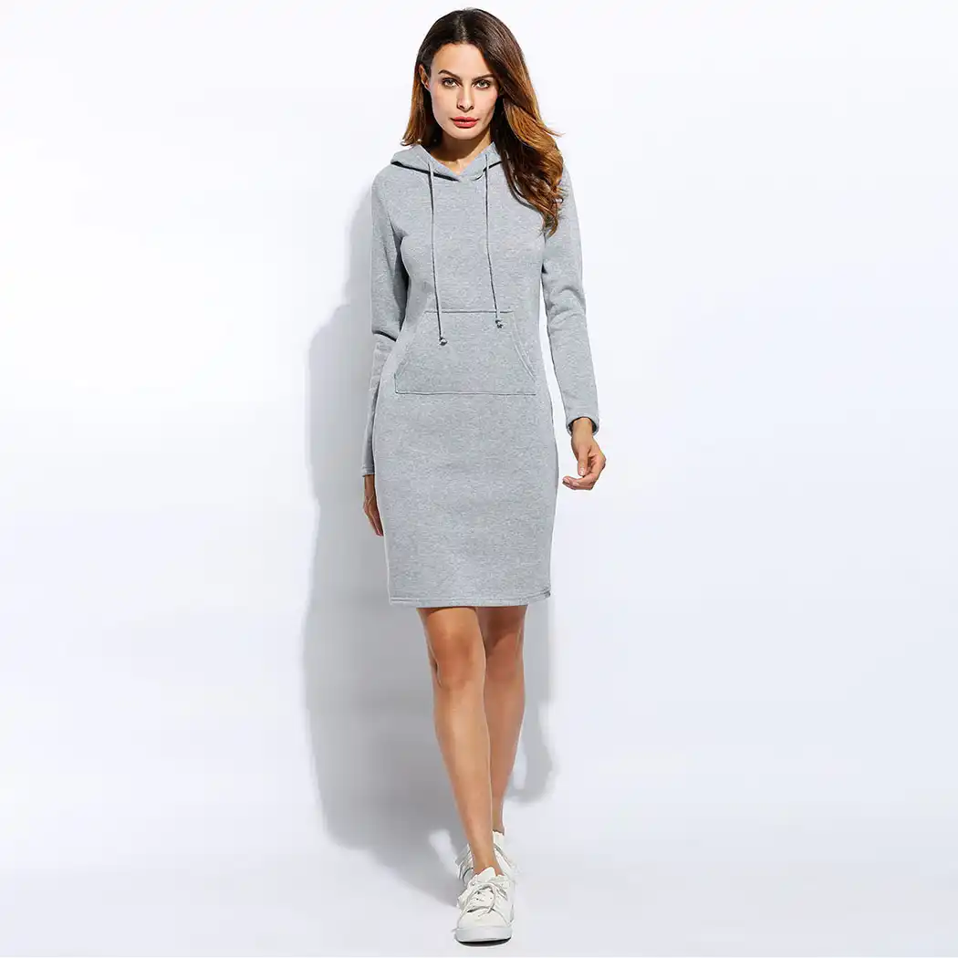 hoodie sweatshirt dress plus size