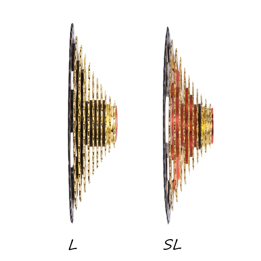 11 скоростей 11-46T SL L Черное золото кассета свободного хода горный велосипед запчасти 11s 22s скорость для XT K7 X1 X01 GX NX 1X