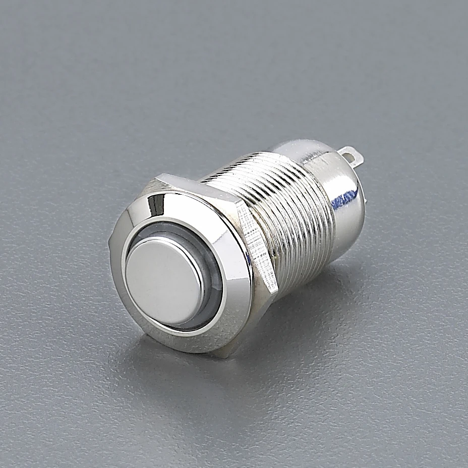 

anti vandal switch illuminated metal pushbutton switch 1NO latching LA12H-10E high round