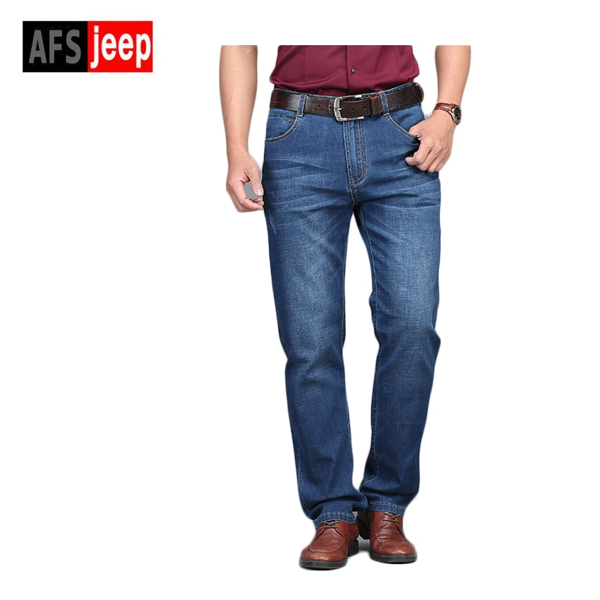 Brand AFS JEEP Men Jeans Washed Stretch JeansTrousers Pantalones ...