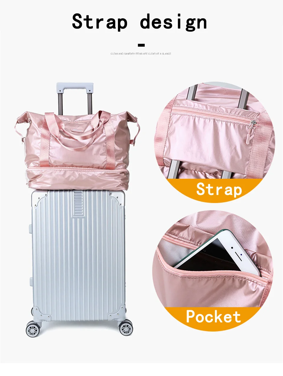 Waterproof Gym Bag Men Women Yoga Fitness Bag Outdoor Sports Dry Wet Separation Training Travel Luggage Shoulder Handbag Sac De
