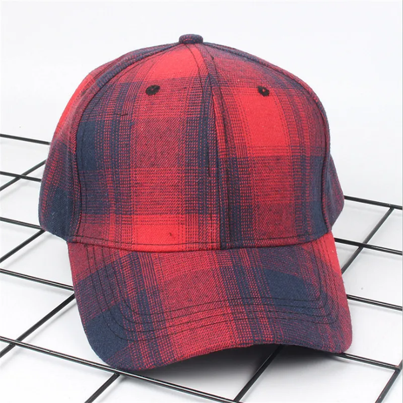 2018 Новый Бейсбол Кепки для Для женщин плед Snapback S Gorras Mujer Демисезонный Шапки