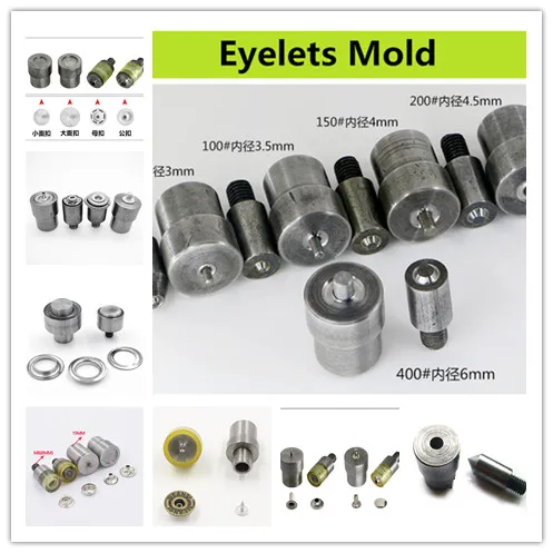 Button Dies For Handmade Press Machines Manual Metal Snap button Mold Prong Snap Button Dies ,Eyelets ,Rivet ,Grommet Tools