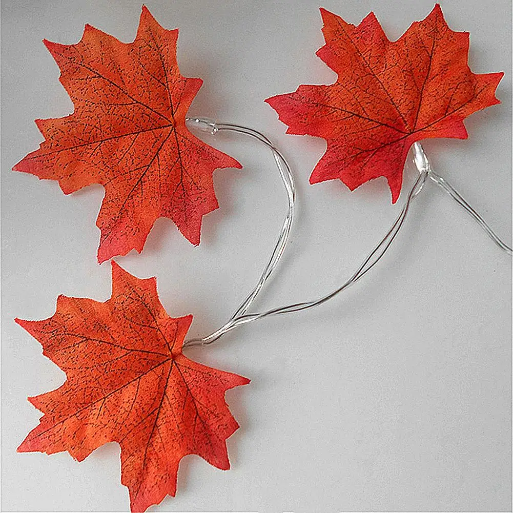 

Kaigelin Maple Leaf Shaped LED DIY Decorative String Light 20 LED USB/Battery Fairy Lights For Christmas Garden Decoration