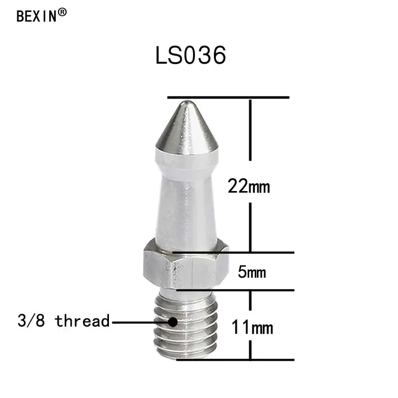 Аксессуары для фотографии 3 шт. 3/8 1/4 M8 дюймов камера штатив Замена шипов часть ножной винт для Gitzo Benro монопод Штатив