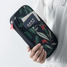 Korean Style travel passport wallet multifunction credit card holder Polyester passport cover passport case travel accessories