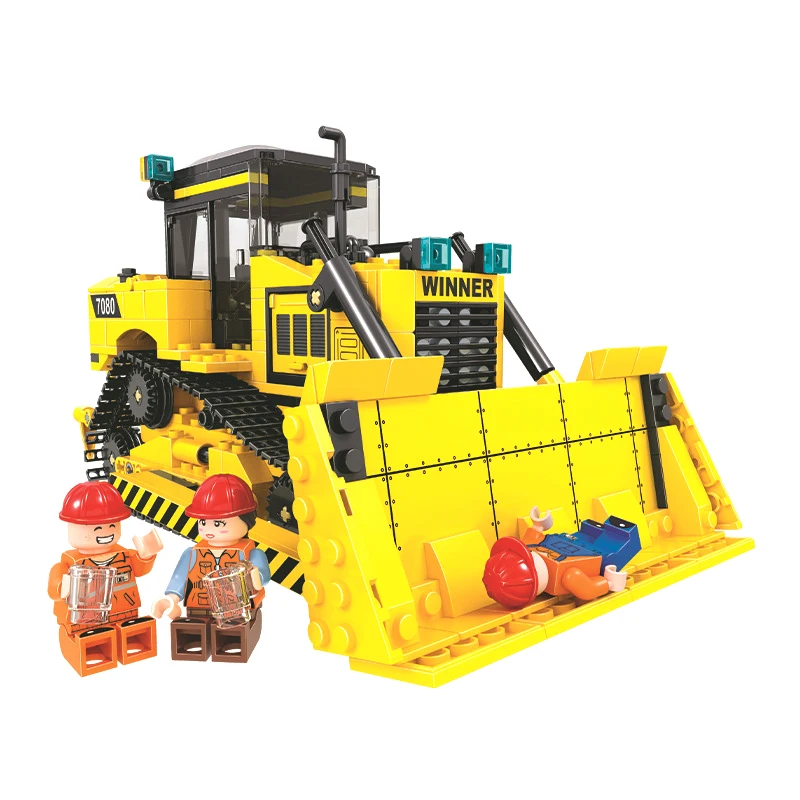 

Engineering Vehicle Series Blocks Bricks Toys 624PCS Bulldozer Model Building Blocks Model Kit DIY Assemble Blocks Toys For Boy
