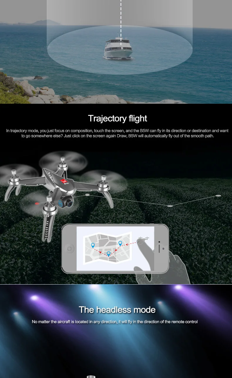 11.MJX Bugs 5 W B5W RC Drone RTF 5G WiFi FPV 1080P Camera With GPS Follow Me Mode RC Quadcopter vs MJX Bugs 2 B2W Helicopters D30