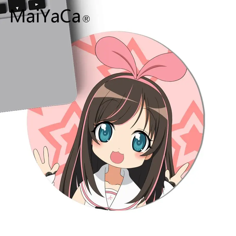Maiyaca kizuna ai render аниме девушка DIY дизайн игры круглый коврик для мыши игровая