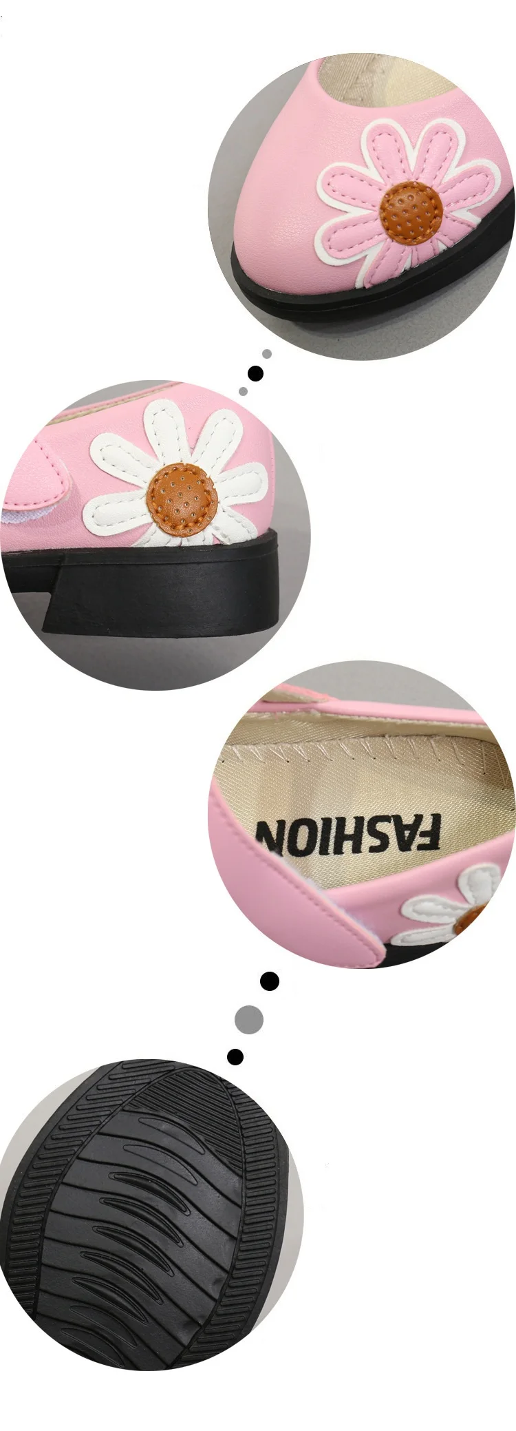girl leather shoe