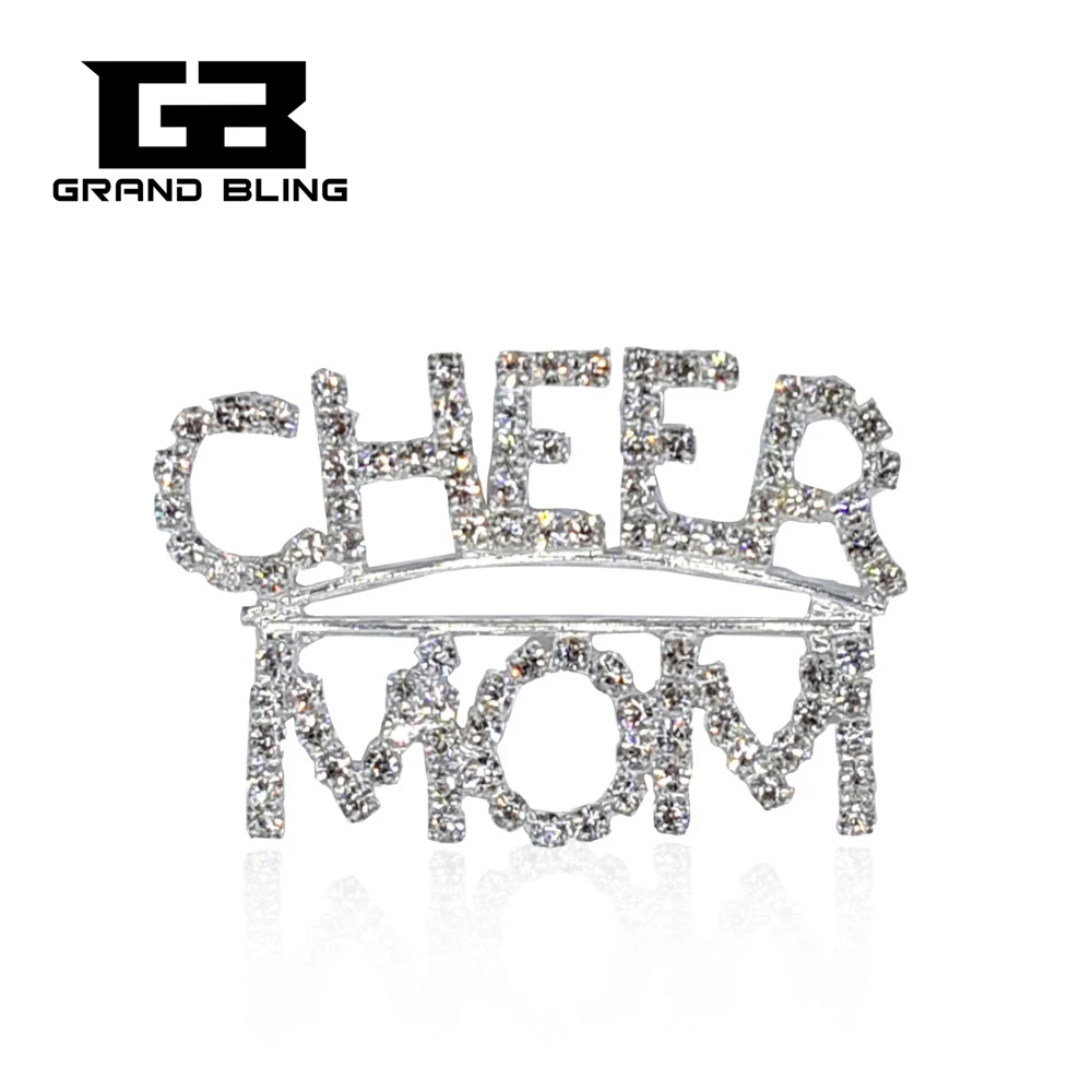Grandbling прозрачная кристаллическая Брошь булавка ювелирное изделие &quotнадпись CHEER