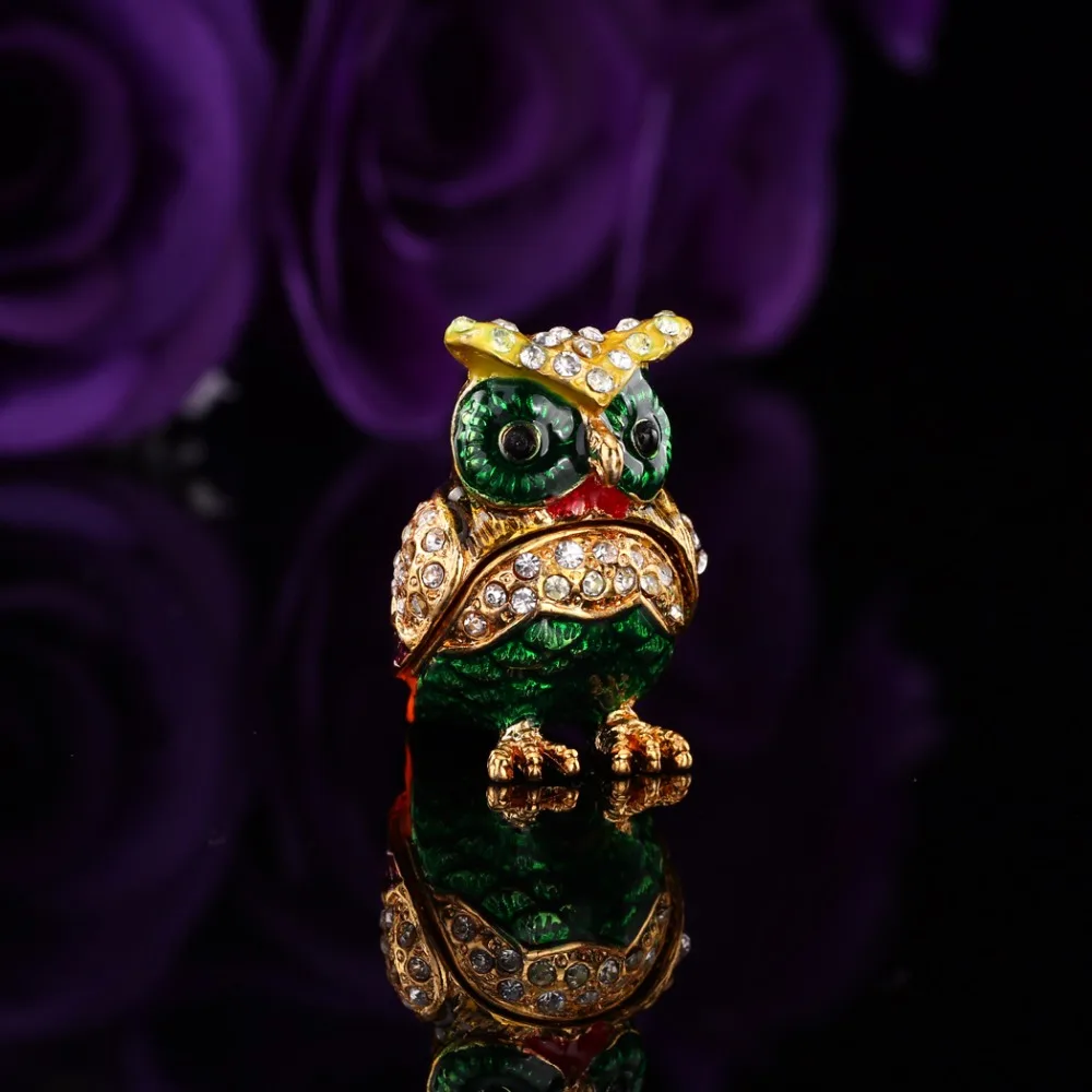 QIFU металлический держатель для украшения ожерелья в форме милой совы