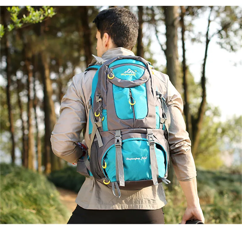 40 L/50L/60L mochila de gran capacidad de moda para hombre mochila de viaje impermeable bolsas multifuncionales mochilas de ordenador portátil para hombre mochila