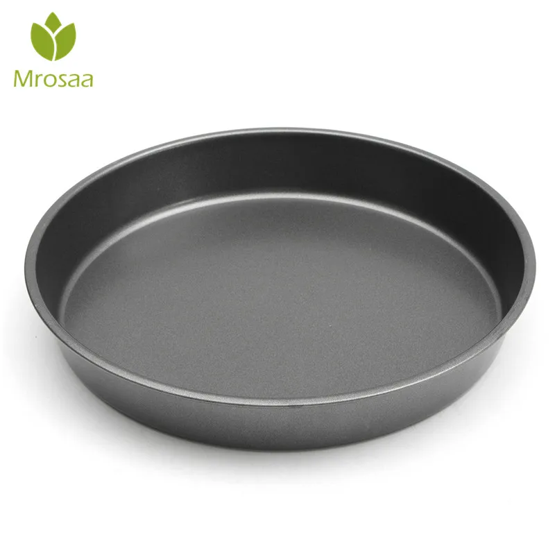 Mrosaa 8inch Non Stick Pizza Pan Baking Air Fryer Pan carbon steel