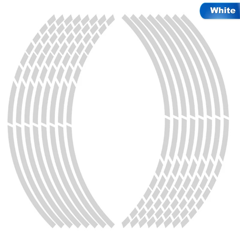Светоотражающая лента для автомобиля обода мотоцикла полоса колесная Наклейка s автомобильные аксессуары Автомобильная ободная лента наклейка 16 шт. в комплекте