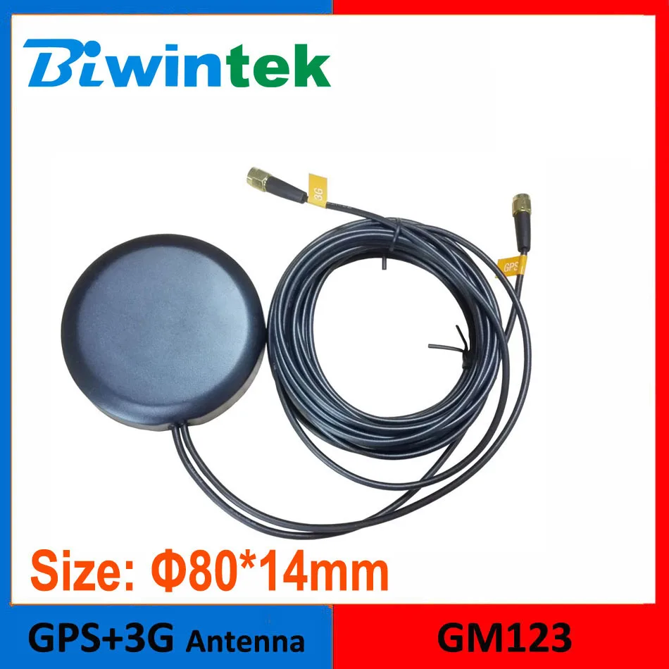 Biwintek GM123 (2 шт./лот) gps 3 г комбо Телевизионные антенны External г/GSM навигации SMA (MMCX/BNC/fakra)