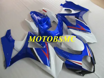 

Motorcycle Fairing kit for GSXR1000 K7 07 08 GSXR 1000 2007 2008 ABS Plastic white blue Fairings set+gifts SD42