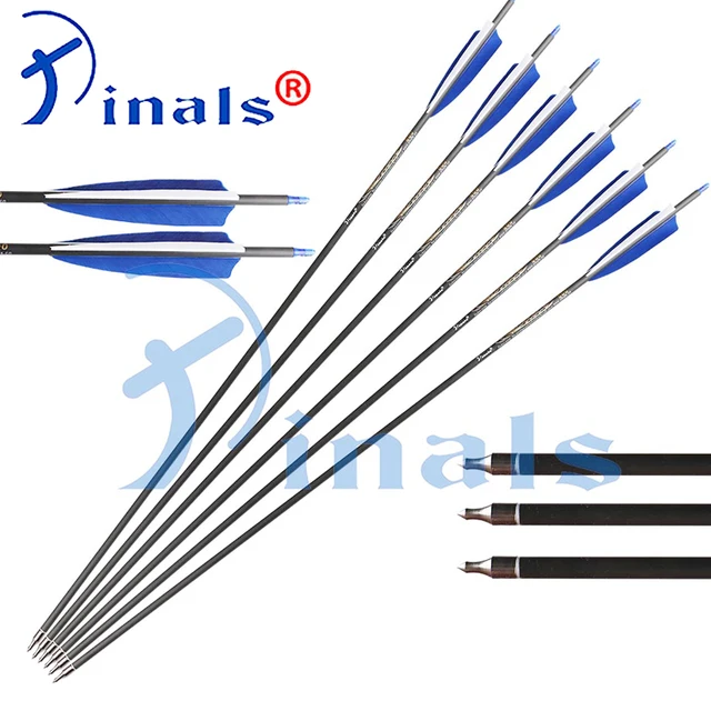  US $58.50 inals Pure Carbon Arrows Spine300 inch Turkey Feathers Compound Traditional Arch