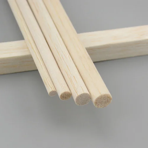 Круглые деревянные палочки Balsa для рукоделия диаметром 8 мм материал модели