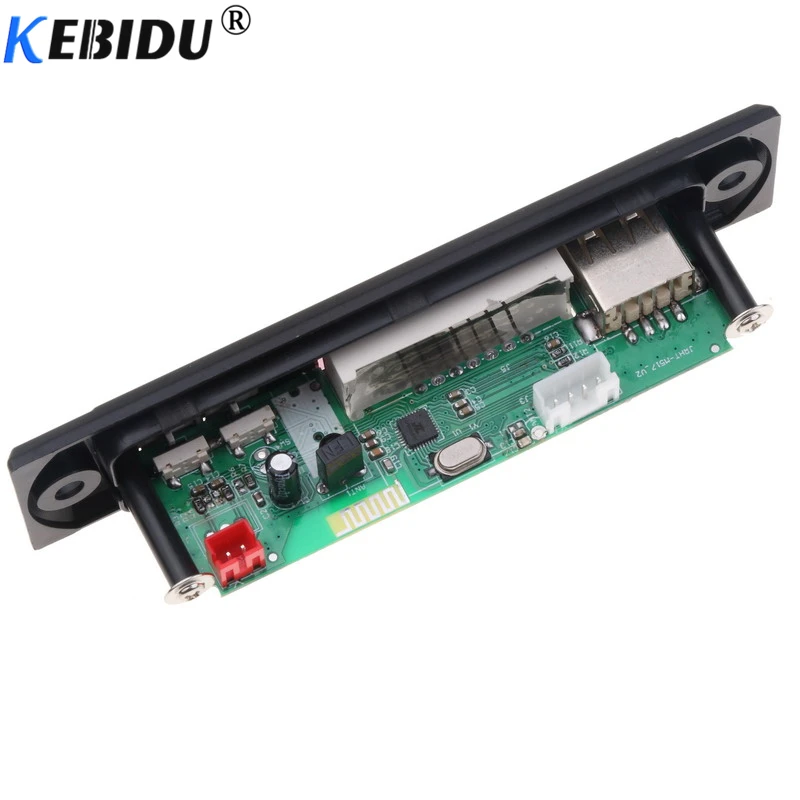 Kebidu 5 в 12 В беспроводной Bluetooth MP3 WMA декодер доска автомобильный аудио USB TF fm-радио модуль с пультом дистанционного управления для автомобиля аксессуары