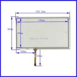 Новый Сенсорный экран 164.5 мм * 98 мм 7 дюймов стекло xwt316 для промышленного применения 164.5*98 для GPS Таблица коммерческого использования