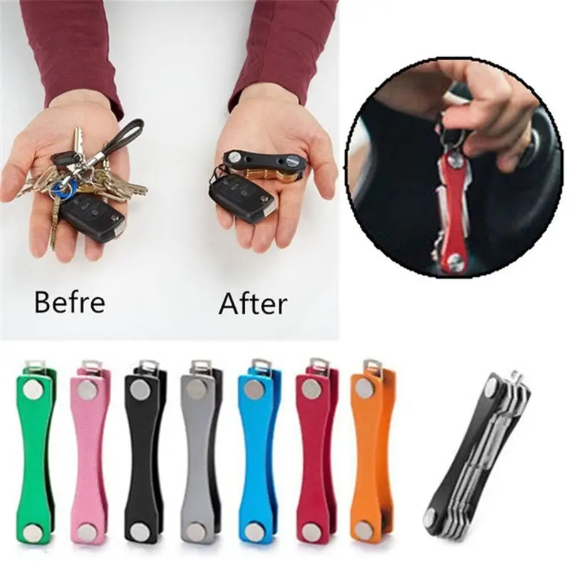 

Aluminium Smart Key Holder Organizer Pocket Key chain Pocket Tool
