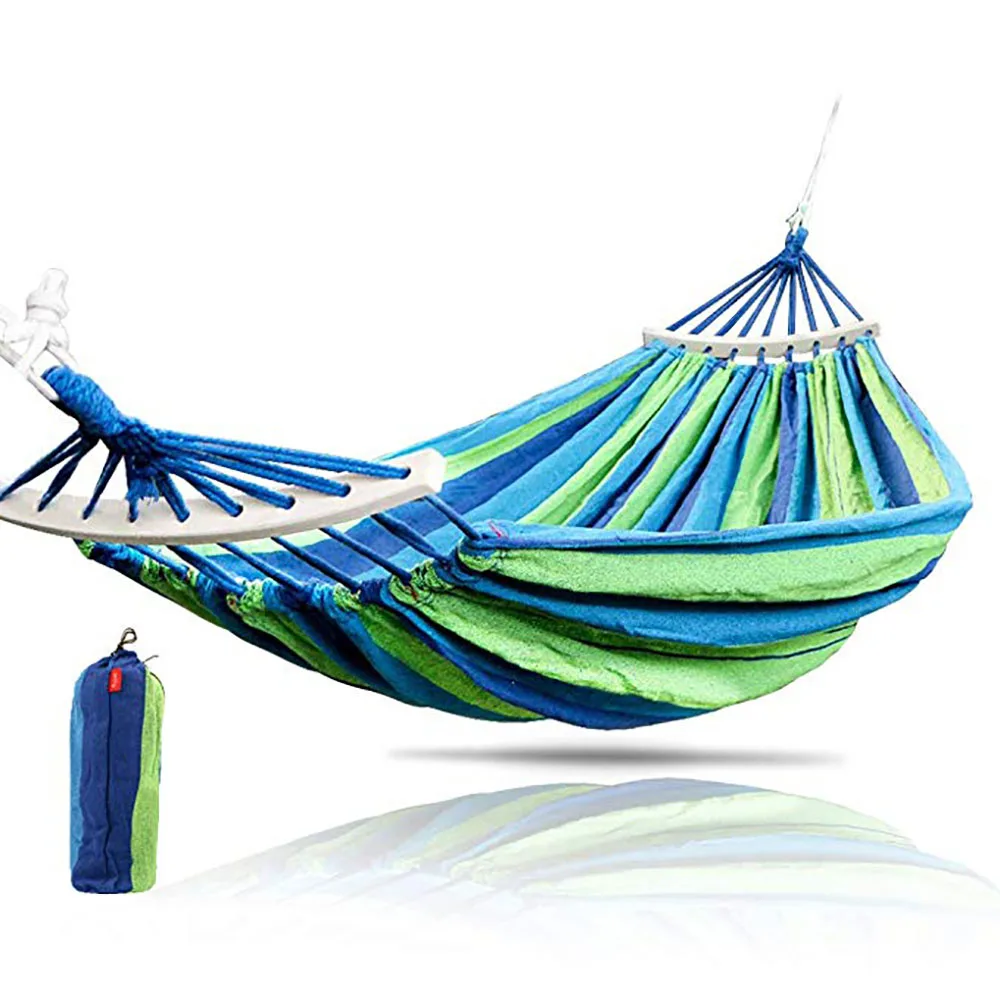 

Outdoor Single Double Hammock Adult Thicken Canvas Garden Swing Hammock Camping Tent Beach Sleeping Hanging Chair Sleeping Bags