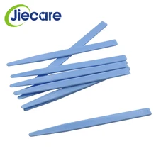 10 шт./упак. стоматологическое лабораторное Стоматологическое синий альгинат Пластик смешивание штукатурка шпатель для впечатление Материал Стоматологические Инструменты