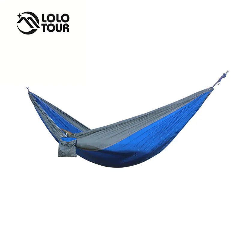 

Portable Nylon Parachute Double Person Hammock Garden Leisure Outdoor Camping Travel Survival hamak Swing Sleeping Bed Hamacas