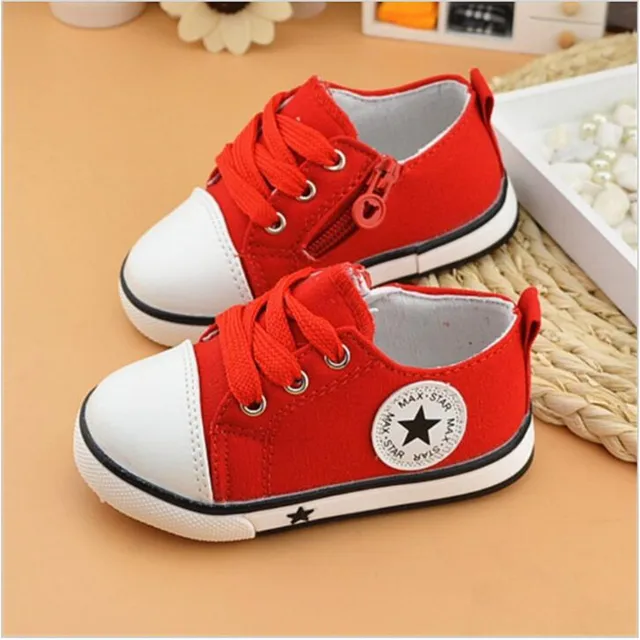 New Baby Shoes Breathable Canvas Shoes 0 3 Years Old Boys Shoes 4 Color