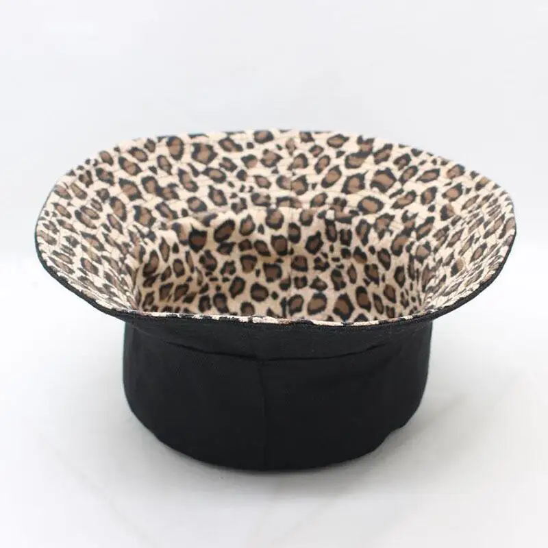 HANGYUNXUANHAO New Fashion Leopard Print Bucket Hat Fisherman Hat Outdoor Travel Hat Sun Cap Hats for Men and Women