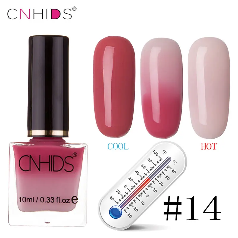 CNHIDS 10 мл температура 22 цвета меняющийся лак термальный лак для ногтей маникюрный лак для ногтей - Цвет: 014