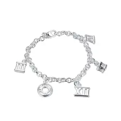 925 серебряный браслет в форме сердца серебряная подвеска любовь браслет простой стиль девушка подарок ювелирные изделия Тонкая цепь