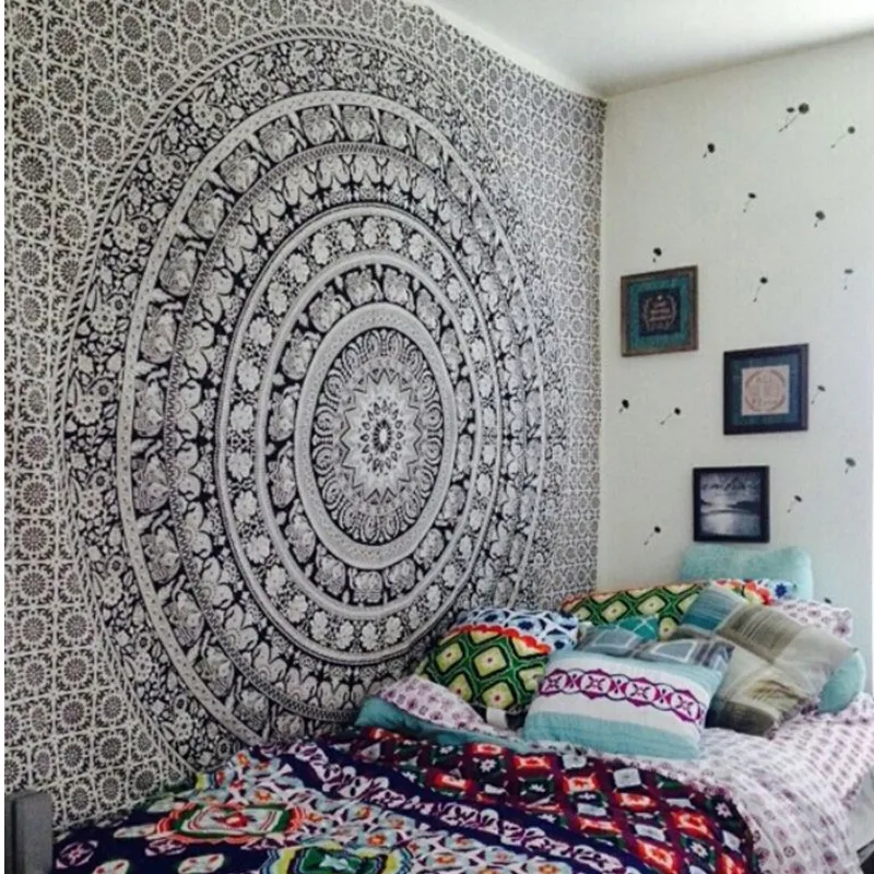 

Boho Indian Mandala Tapestry Wall Hanging Throw Bohemian Decor Fashion Tapestry