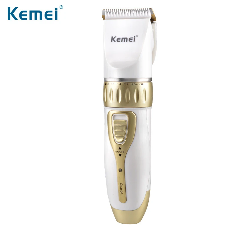 

Kemei Rechargeable Electric Clippers Professional Hair Clipper for Men and Women Adjustable Salon Clipper 43D
