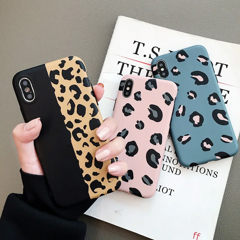 

Leopard Print Phone Case Cover for Iphone XS Max XR X 8 7 6 6S Plus Luxury Soft Back Cases Colorful Fashion Capa Shell
