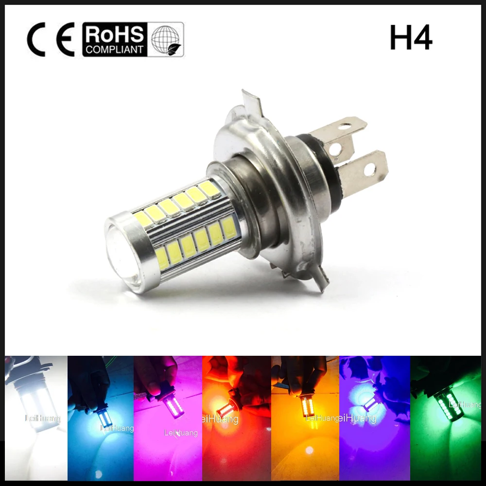 

H4 LED 5630 33SMD 8W 33 LED Bulb Car Light Headlamp 12V 800lm DRL Daytime Traffic Light Driving lights fog light Hot Sale