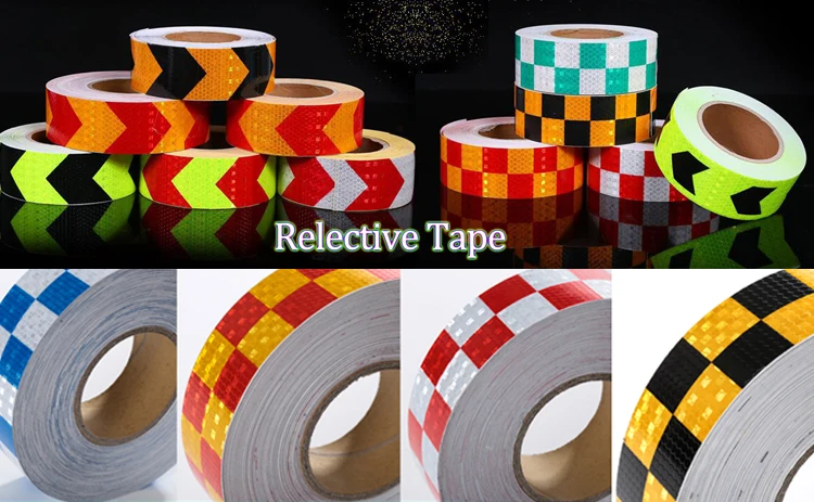 5 peçaslote reflexivo adesivos de bicicleta fita