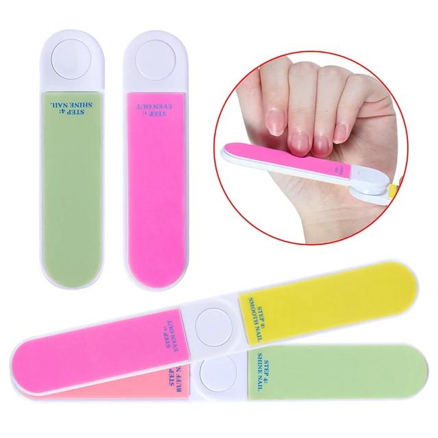 Clavuz Foldable Manicure Tool Nail Sanding Files Even Out Smooth Clavuz Foldable Manicure Tool Nail Sanding Files Even Out Smooth Buffer Polisher 4 Ways