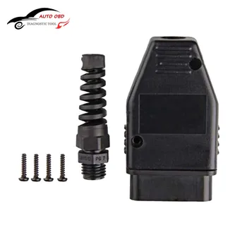 Beste Gratis Verzending 48 stks partij Voor OBDII ODB 2 OBD2 Mannelijke Connector Plug Adapter Bedrading Kabel J1962 Auto detector OBD 2 Diagnostic Tool