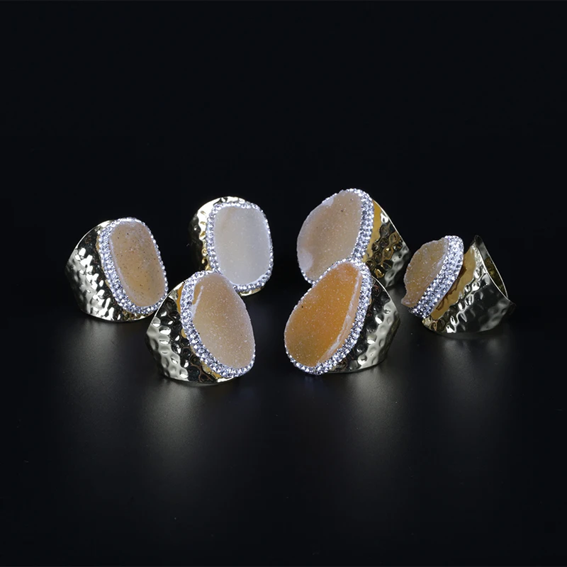 Многоцветные шероховатый сырой Druzy drusy хрустальные стразы очаровательное