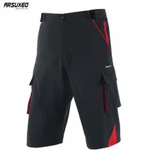 ARSUXEO мужские спортивные для улицы свободные подходят велосипедные шорты горные мужские спортивные шорты велосипедные шорты походные рыболовные шорты 1708