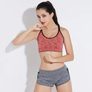 

Godier Women Fitness Bra for Straps Padded Top Tank Vest Quick Dry Bra Women 5 Colors Plus Size Women Underwear 328