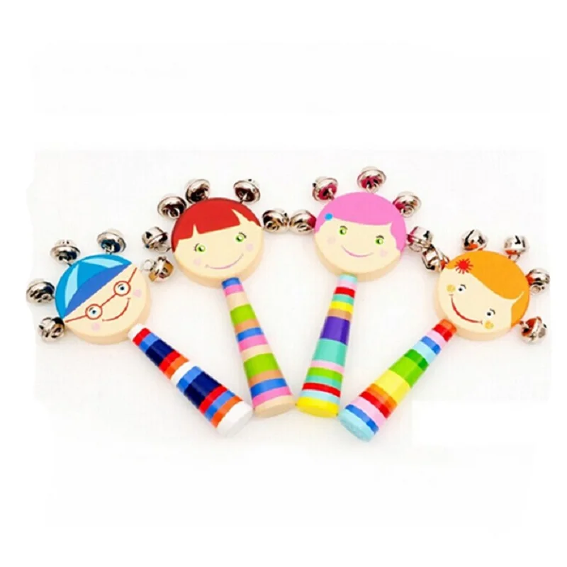 Subcluster Random style Baby Wooden Hand Rattles Musical Party Favor Child Shaker Percussion Musical Instrument Educational Toy Subcluster Random style Baby Wooden Hand Rattles Musical Party Favor Child Shaker Percussion Musical Instrument Educational Toy