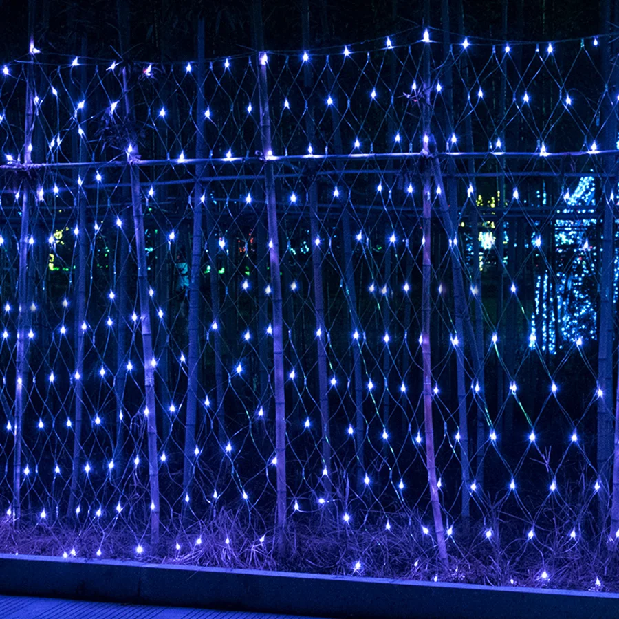 

Thrisdar 6X4M 880LED Outdoor Garden LED Net Mesh LED String Fairy Light Garland Wedding Party Christmas Tree Icicle String Light