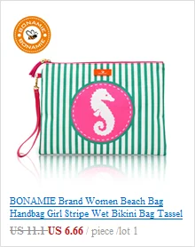 BONAMIE 2Pcs/lot Flamingo Women Tote Handbags Canvas Female Single Shoulder Bags Casual Hemp Rope Beach Bags Set Wet Bikini Bag