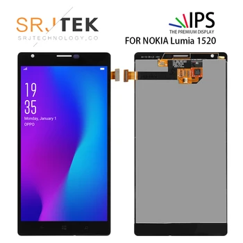 

Srjtek 6.0'' LCD For NOKIA Lumia 1520 LCD Display Touch Screen Digitizer Assembly With Frame Replacement Parts