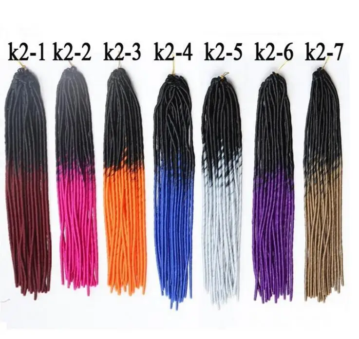 HOT 2017 Faux Locs Braids Synthetic Hair 20 Dreadlocks Braiding Hair Extension 100g pc Havana Twist